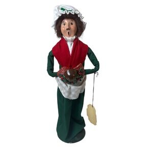 1985 Byers Choice Caroler Dickens Christmas Carol Mrs Cratchit Signed / Dated